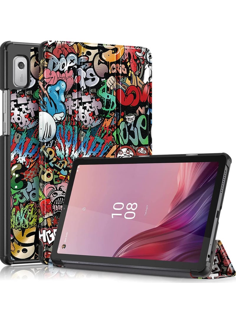 Case For Lenovo Tab M9 TB-310FU, Multi-Viewing Angles, All New PU Leather Smart Cover with Auto Sleep Wake Feature, Slim Flip Shell Case for Lenovo Tab M9 TB-310FU -2 - Image 1